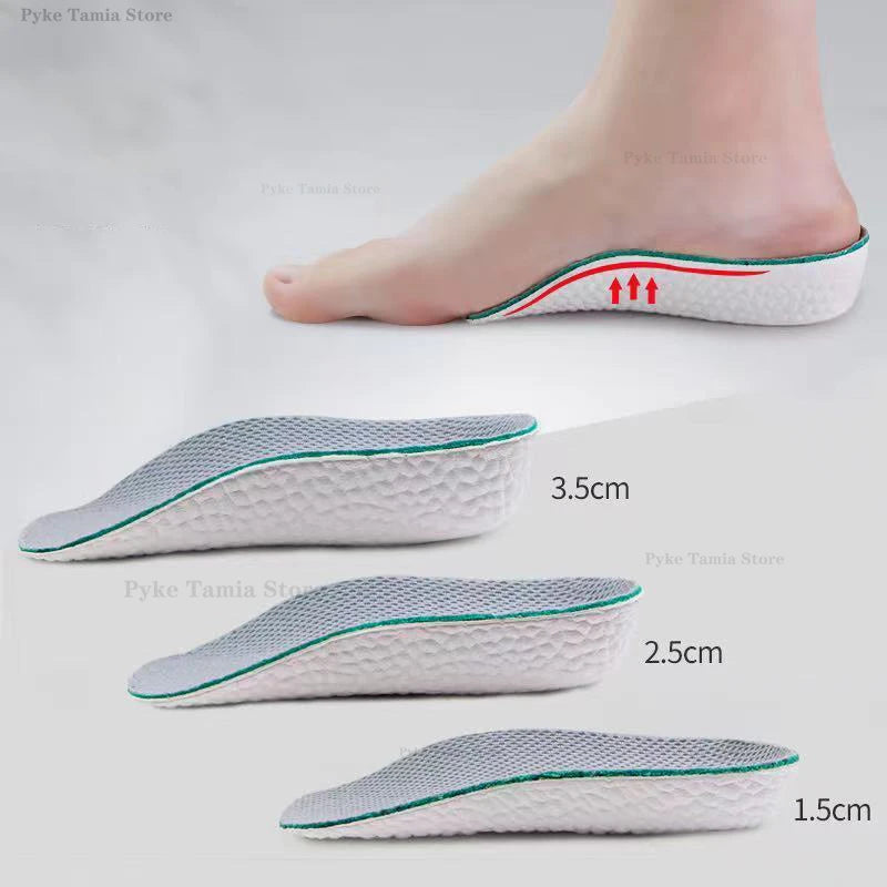 Orthopedic Height-Increasing Insoles for Men and Women - Arch Support Memory Foam Shoe Pads for Flat Feet and Sneakers