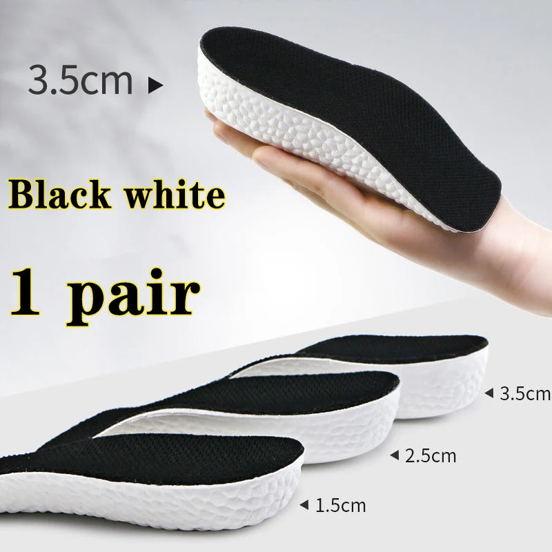 Orthopedic Height-Increasing Insoles for Men and Women - Arch Support Memory Foam Shoe Pads for Flat Feet and Sneakers